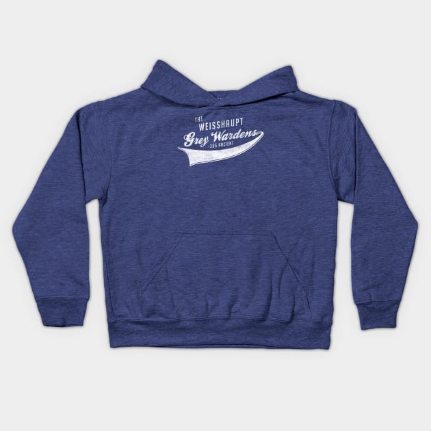 The Weisshaupt Grey Wardens Kids Hoodie by asirensong